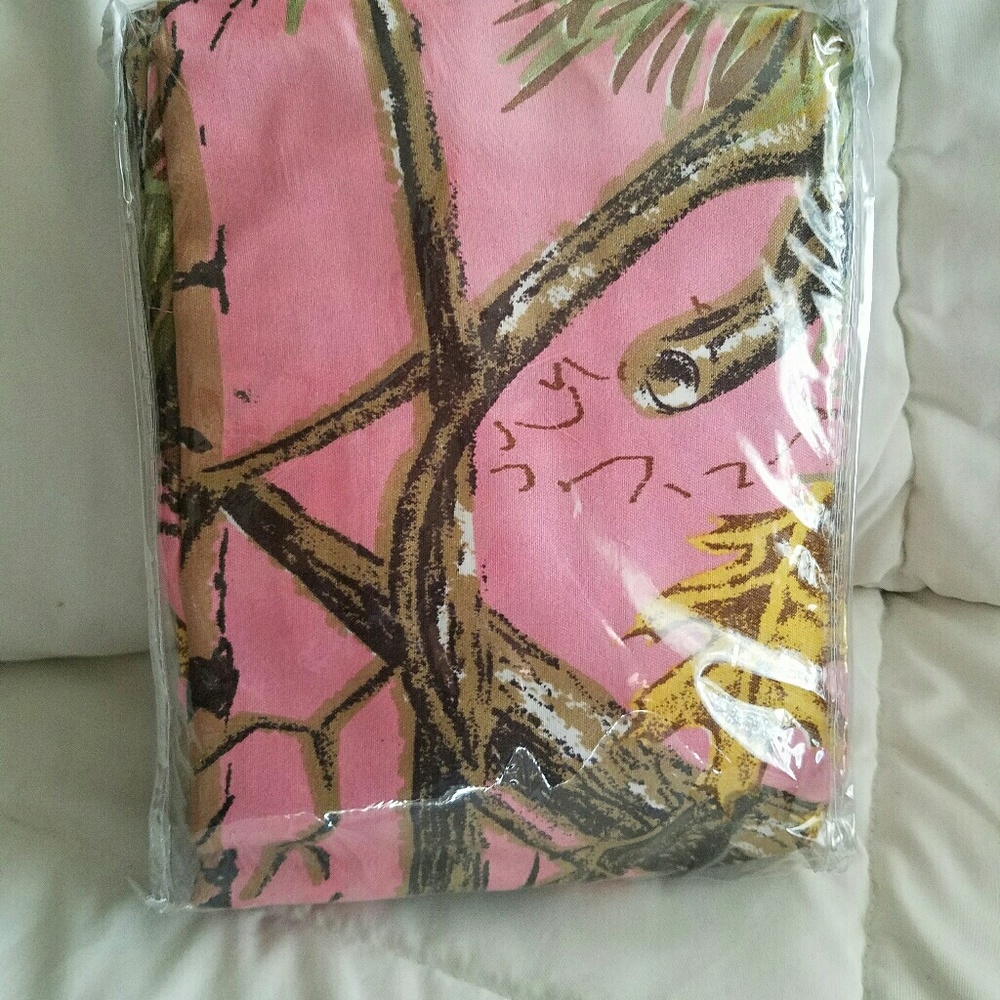 Pink Camo Curtains, 5 piece set